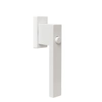 klamka okienna z przyciskiem DUBLIN biała RAL9016